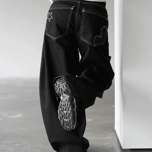 【彎刀神褲】Star Heart Jeans