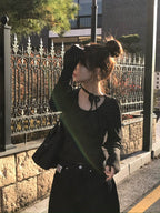 【🖤Sweet and Cool Touch】Dot Choker Top 