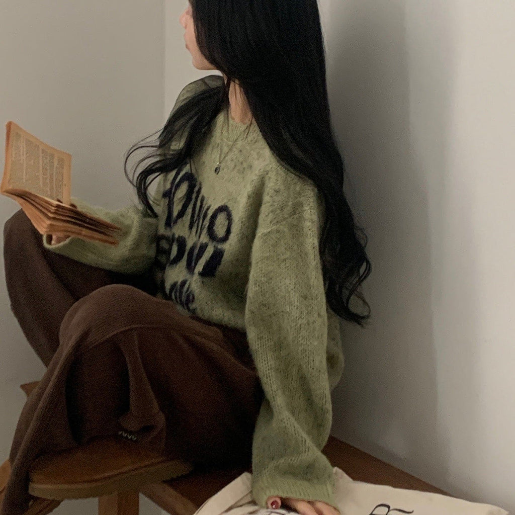 【Soft and Thick】How To Spell Love Knit 