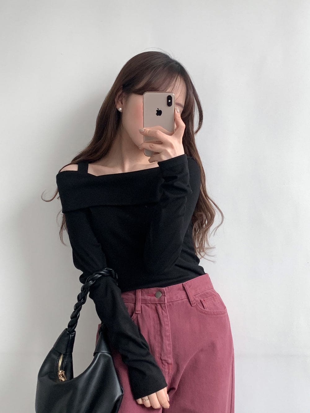 Opening Half Off Shoulder Top