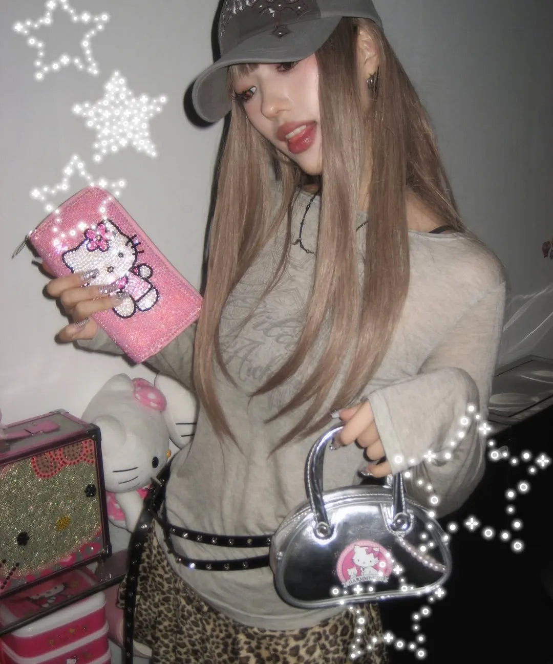 [Same as JISOO] STAR WING SHEER LONG SLEEVE