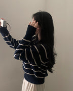 【🍷Christmas &amp; New Year PICK】Striped Warm Loose Knit Sweater 