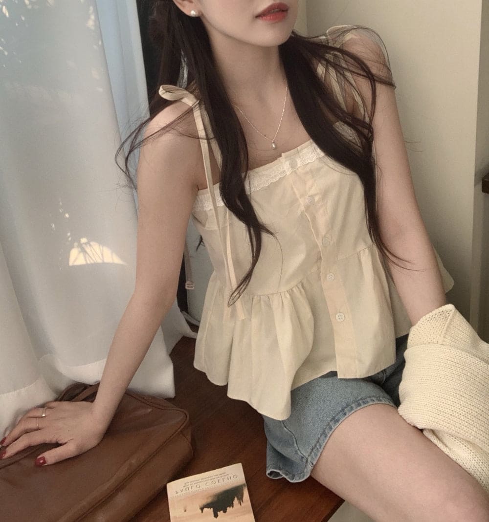 【Summer Tank Top】🌷Yogurt Sleeveless 