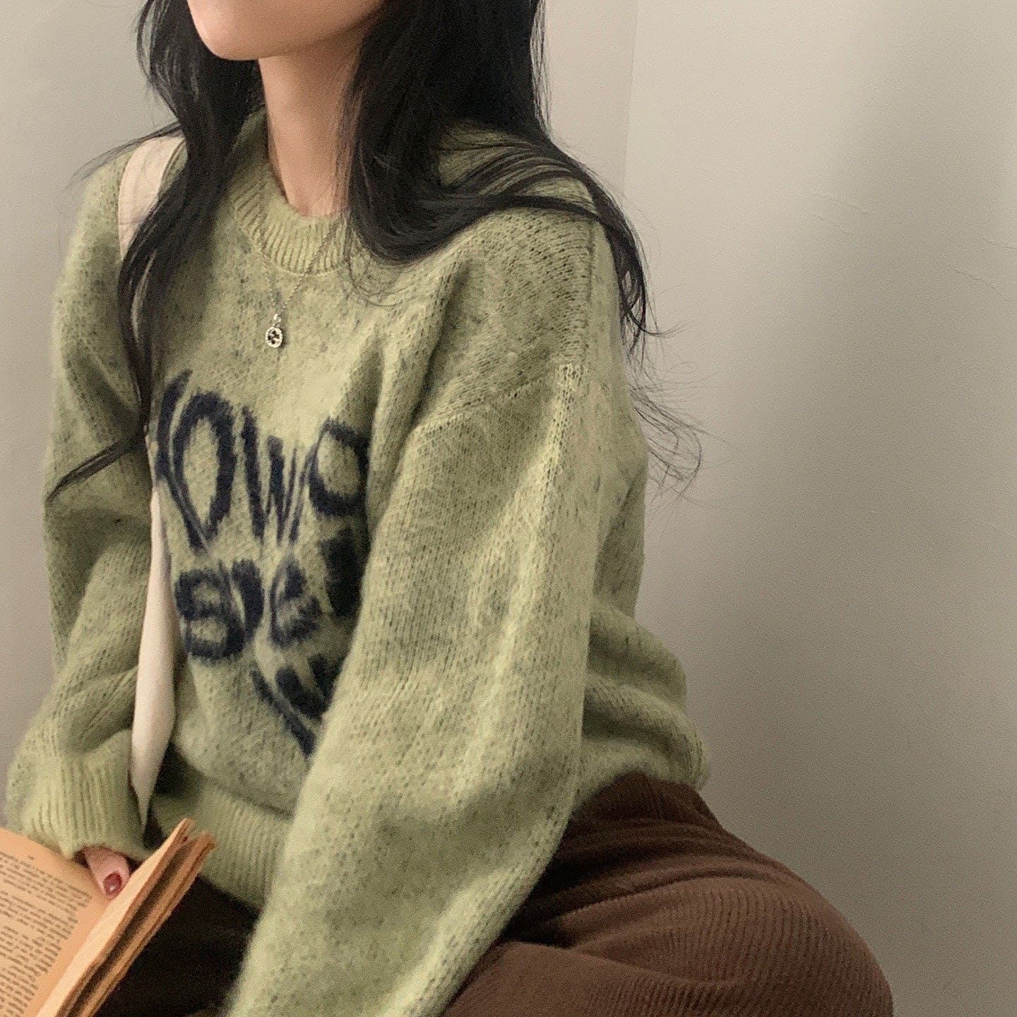 【Soft and Thick】How To Spell Love Knit 