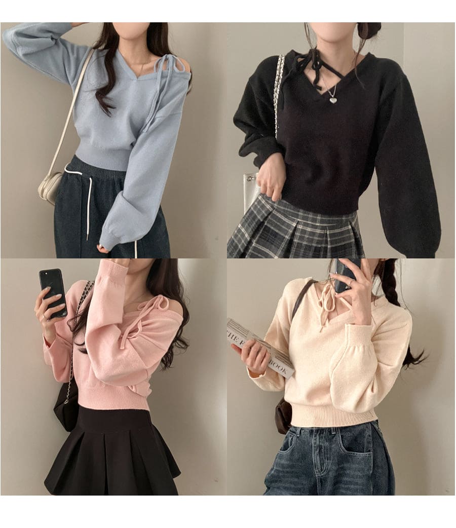 【🌷Sweetness of Spring】Single Ribbon Knit 