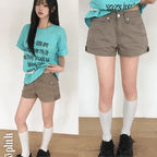 【y2k熱褲】Side Button Shorts