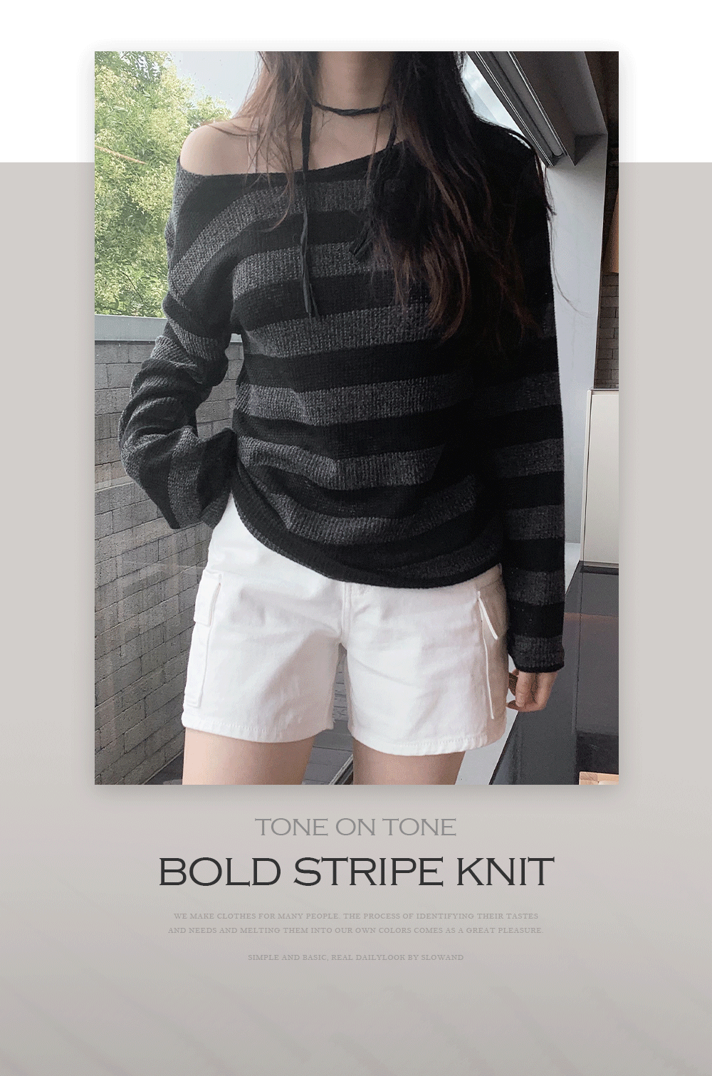 [Autumn/Winter Essential] Bold Stripe Knitwear 