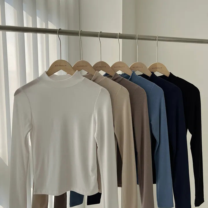 【🌡️春意絨暖】Latte Turtle Neck Tee