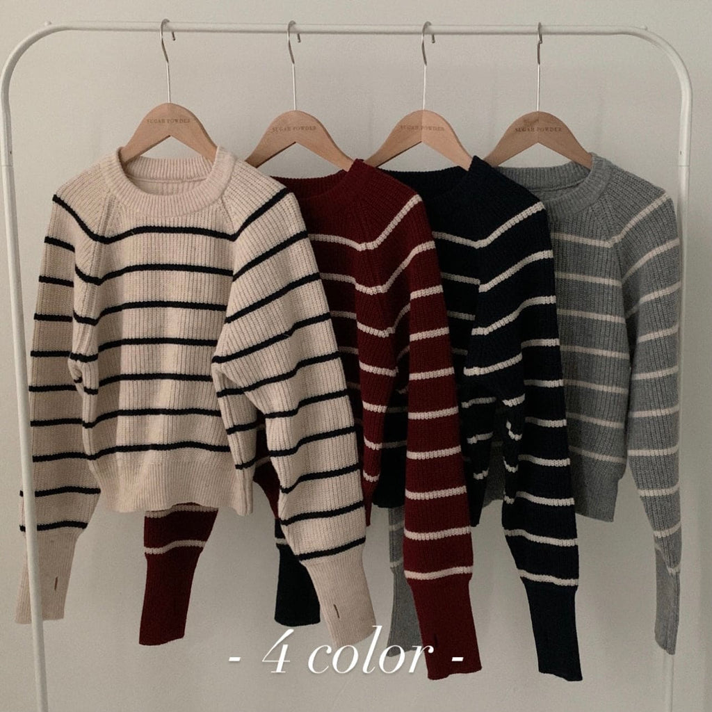 【🍷Christmas &amp; New Year PICK】Striped Warm Loose Knit Sweater 