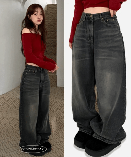 【OOTJ】Winter Wide Jeans 