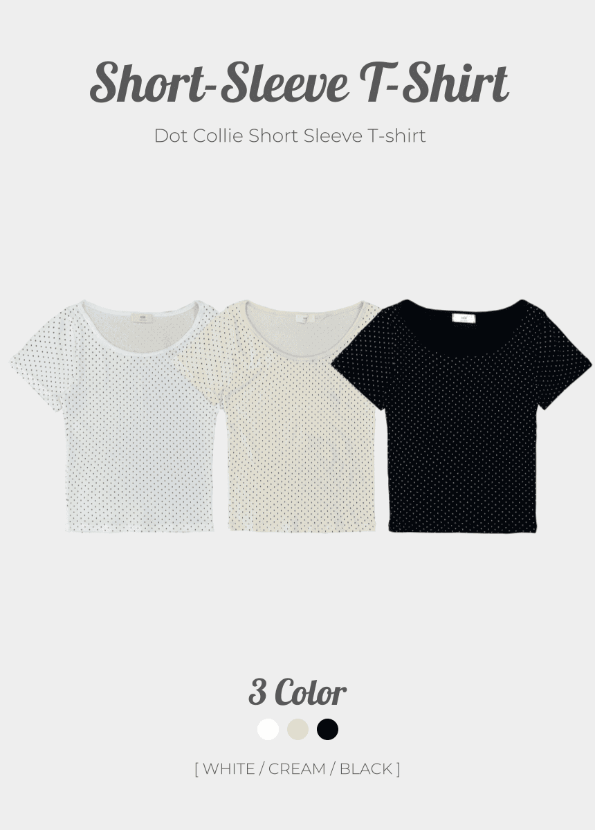 [Korean Style Everyday] Dot Point Tee 