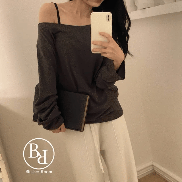 【🤍daily】Loose Long-Sleeve Tee 