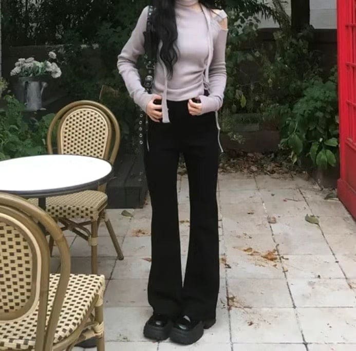 【ONNI Elegance】Shirring Ribbon Knit Set 