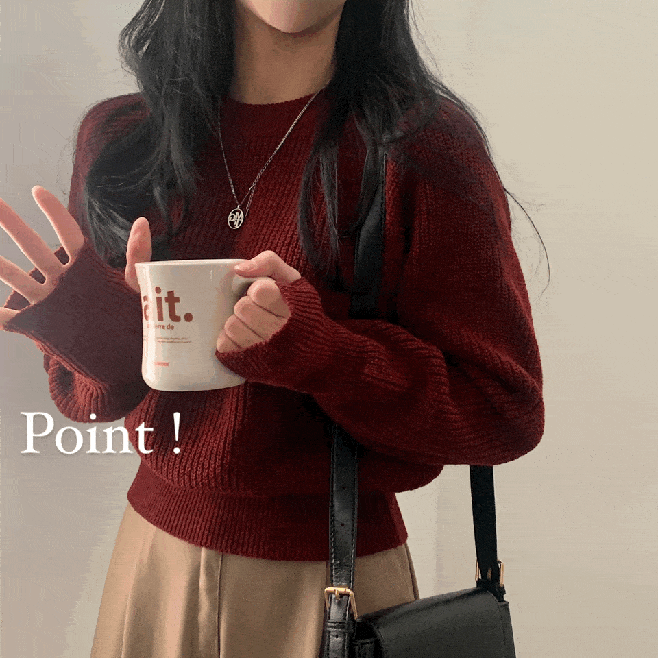 【🍷Christmas &amp; New Year PICK】Warmer Crop Knit 