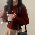 【🍷Christmas &amp; New Year PICK】Warmer Crop Knit 