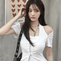 【復古甜辣】Button Halter Top