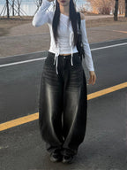 【🖤Heaven Patch Wide Jeans】 