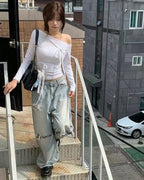 【🩶Easy and versatile】Ribbon Top 