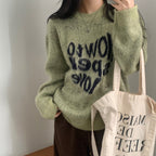 【Soft and Thick】How To Spell Love Knit 