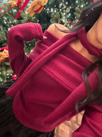 Breezy Off Shoulder Scarf Set 