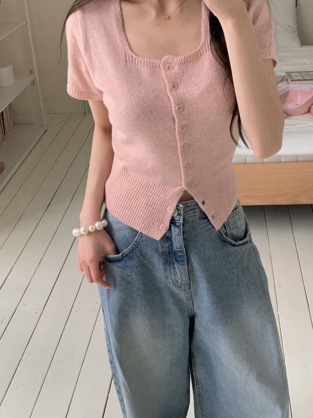 [Lazy Style] Pintuck Balloon Wide Denim