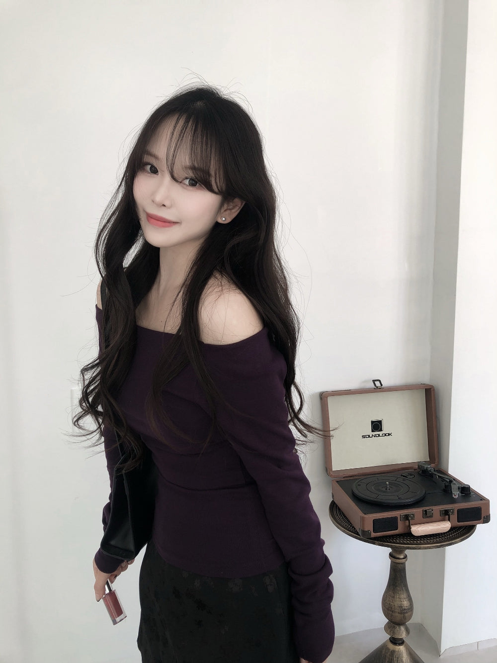 [Easy to Wear] Basic Off Shoulder Top 
