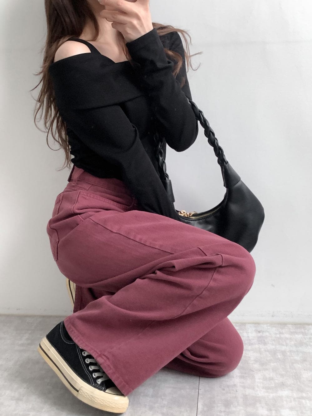 Opening Half Off Shoulder Top