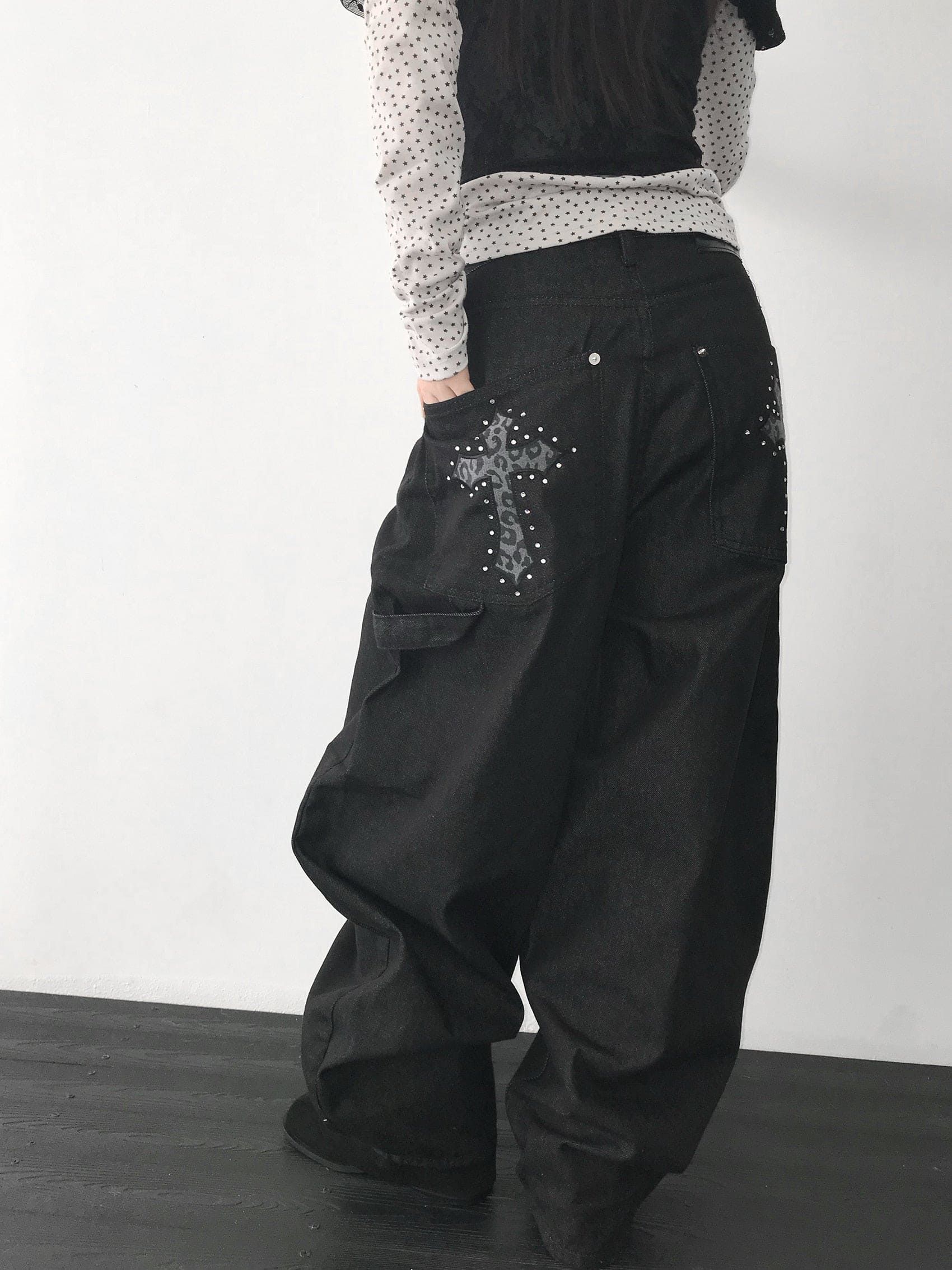 【Divine Pants Series】Cross Back Jeans 