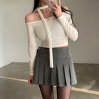 [Savage] Corset + Pleated Skirt Set