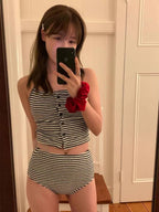 【🩰Cute/Refined】Halter Stripe Bikini