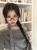 【Sweet Snowflakes】Off-Shoulder Tie Set 