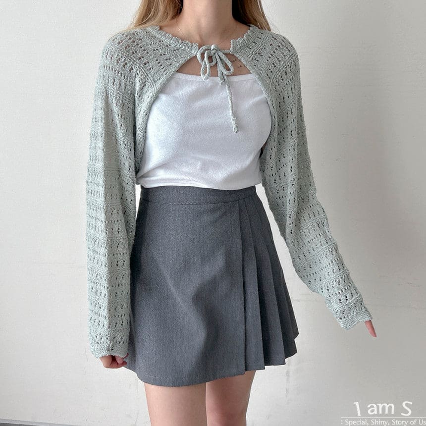 【🥨A Timeless Classic】Jelly Wave Knit Bolero 