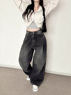 【Autumn/Winter ver.】Pintuck Balloon Wide Denim 