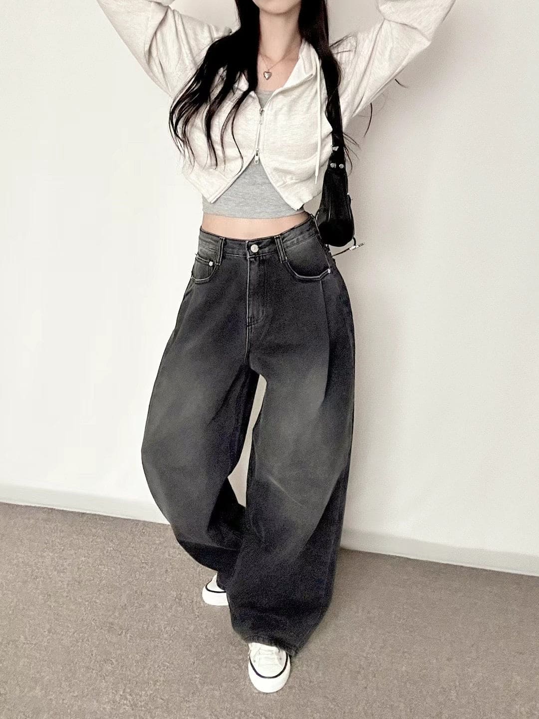 【Autumn/Winter ver.】Pintuck Balloon Wide Denim 