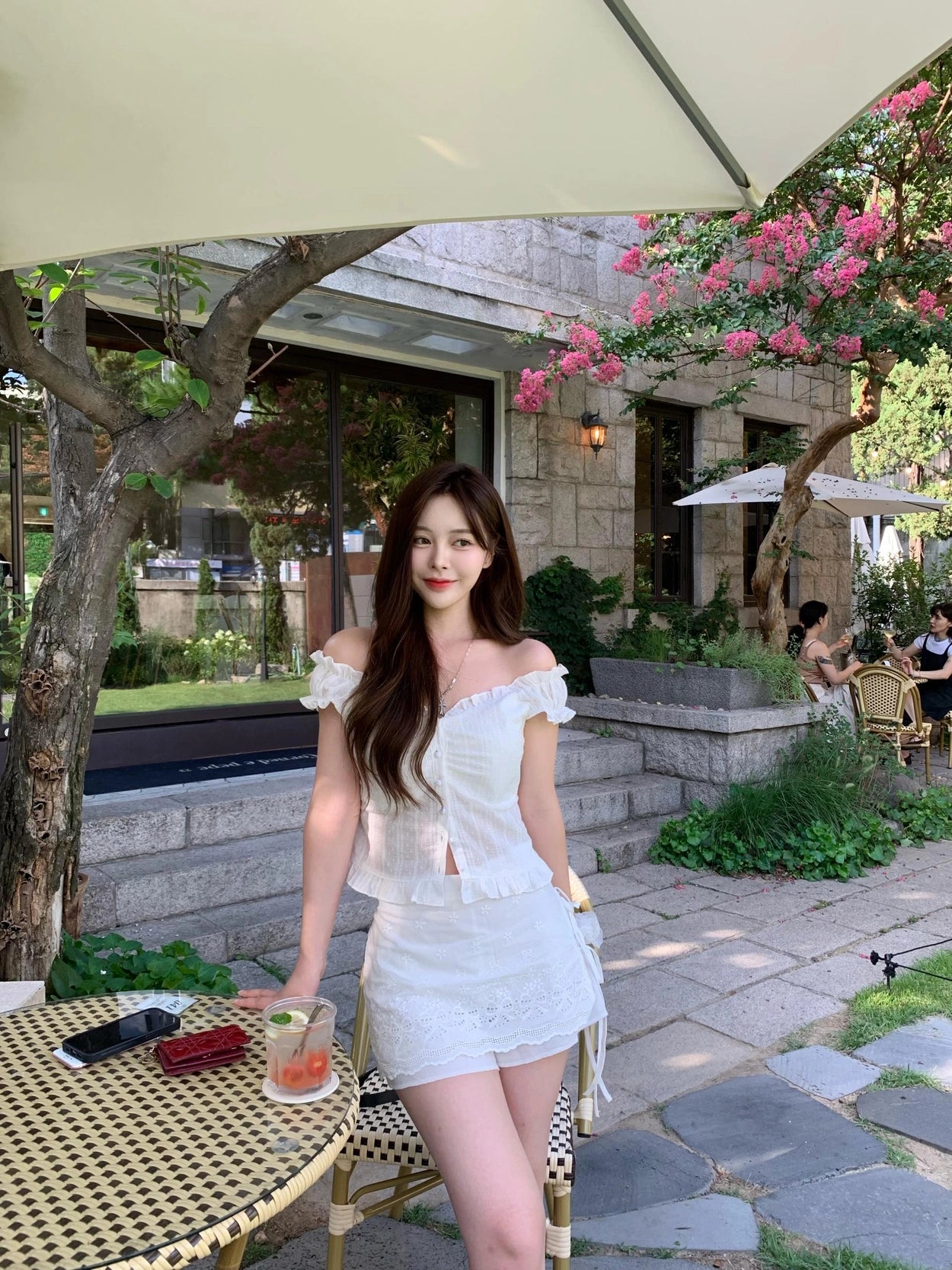 【🤍Summer Sweetheart】Punching Lap Skirt 