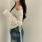 【🍂y2k autumn】Unbalanced Charm Knit 