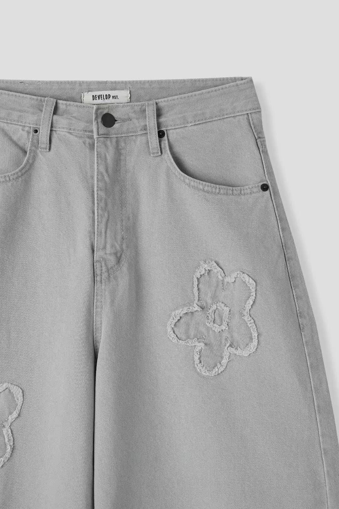 [God Pants Series] Flower Jeans 