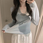 【韓式約會感】Halter V Neck T-shirts