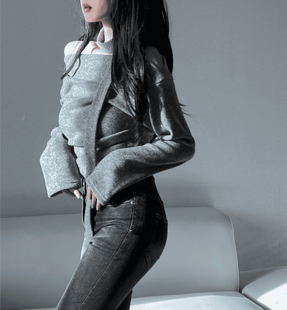 【Sweet Snowflakes】Off-Shoulder Tie Set 