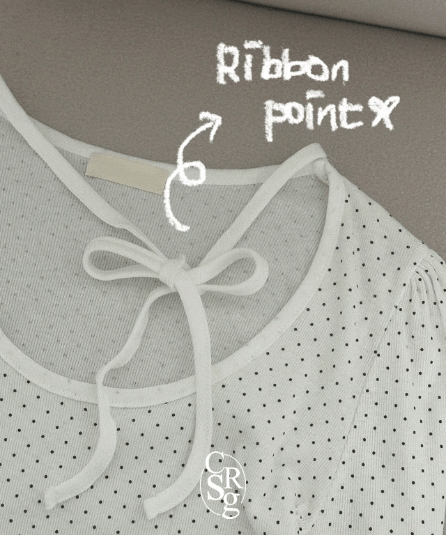 【🖤Sweet and Cool Touch】Dot Choker Top 