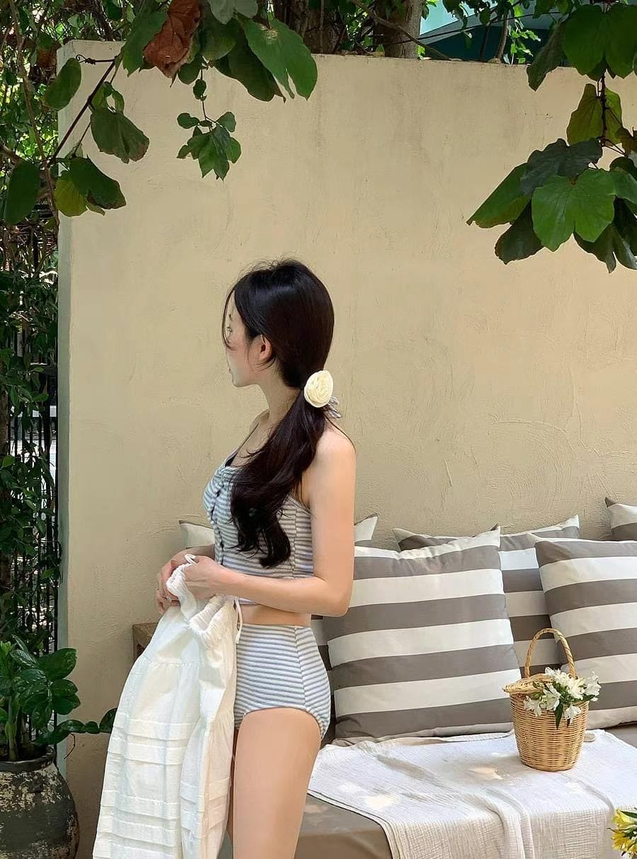 【🩰Cute/Refined】Halter Stripe Bikini