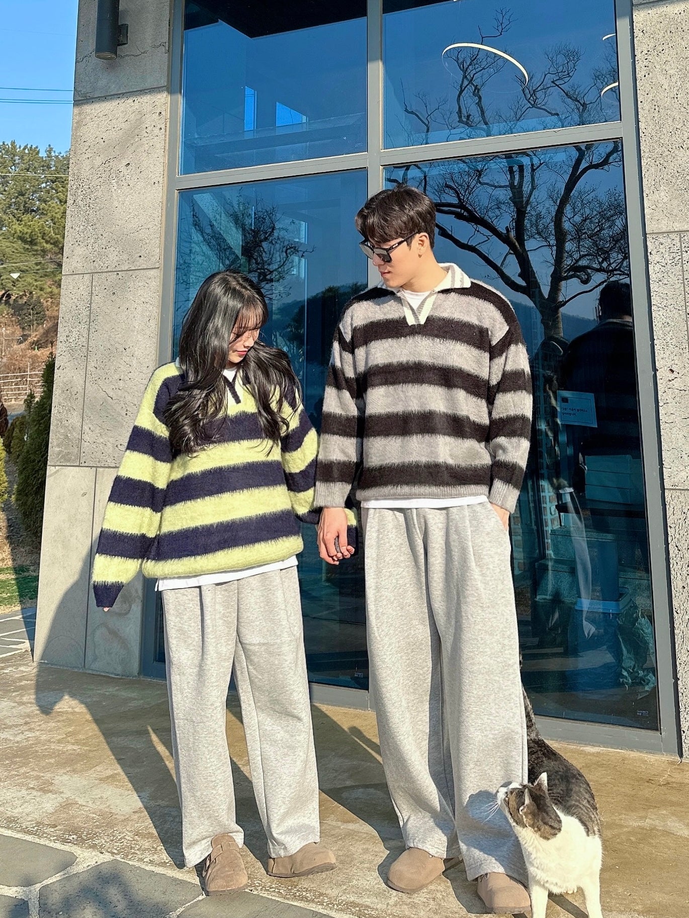 【🎅🏻情侶裝】Stripe Rugby Knitwear