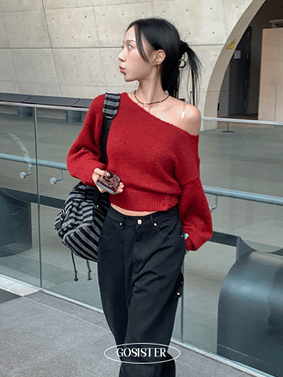 【🧧New Year Essential】Boat Neck Wool Knit 