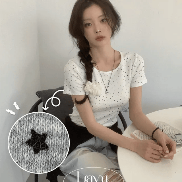 Star Pattern Slim Tee