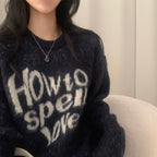 【Soft and Thick】How To Spell Love Knit 