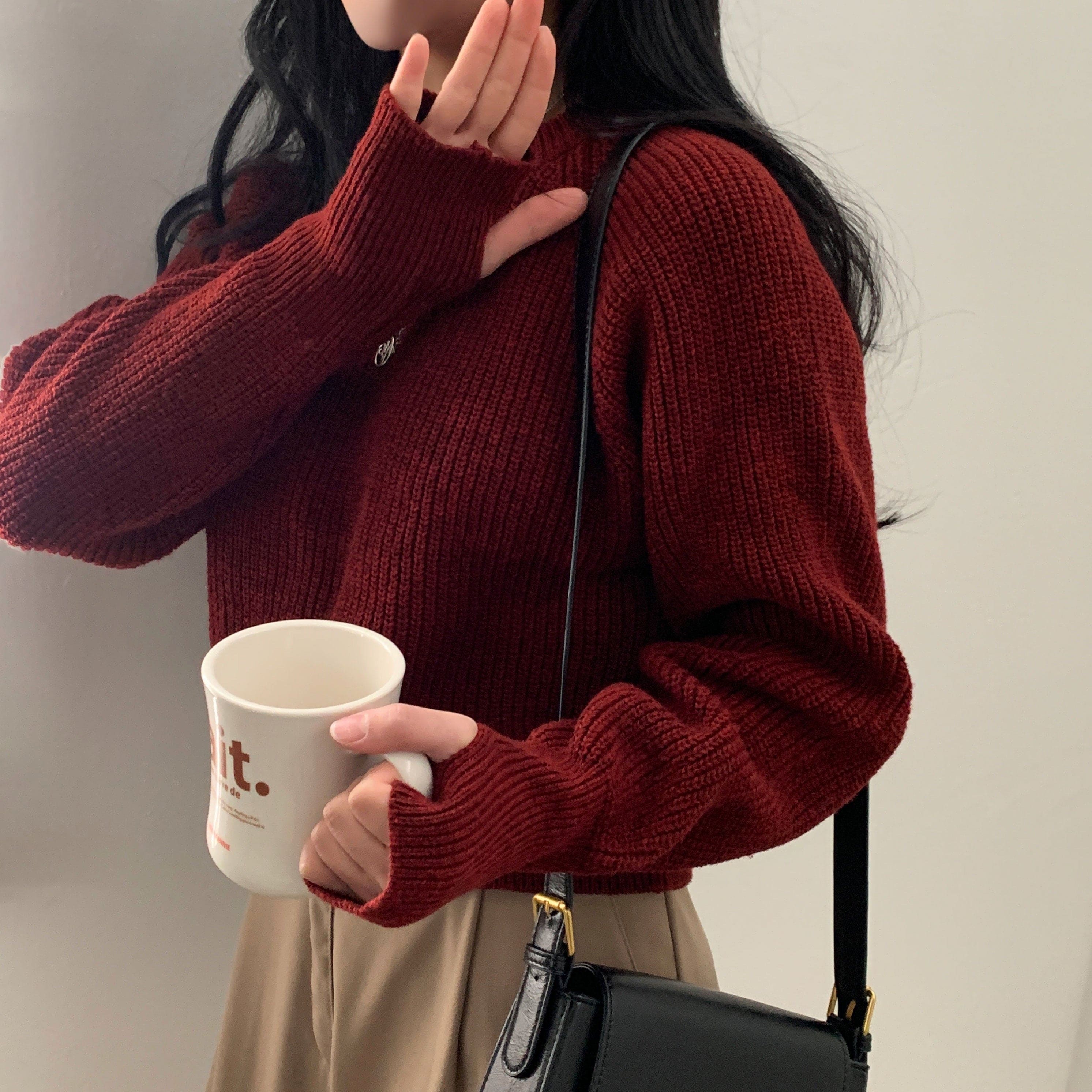 【🍷Christmas &amp; New Year PICK】Warmer Crop Knit 