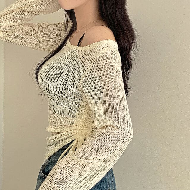 【🍂y2k autumn】Unbalanced Charm Knit 