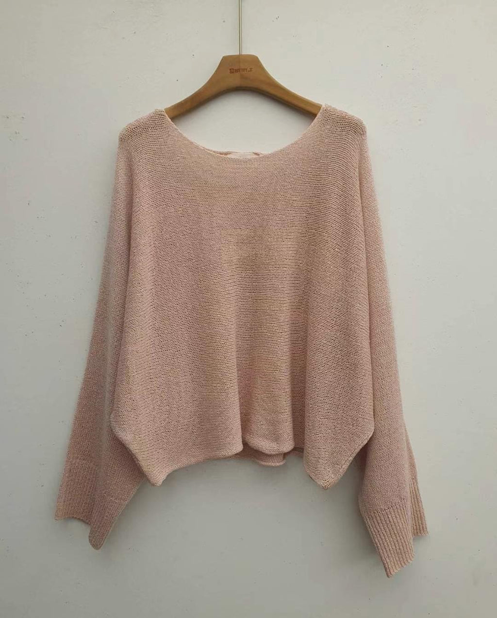 Orders surge! Basic loose-fitting knit long-sleeved shirt