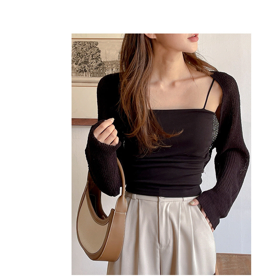 【+5°C HEAT🌡】Thin Fleece Comfy Bra Top (with padding)