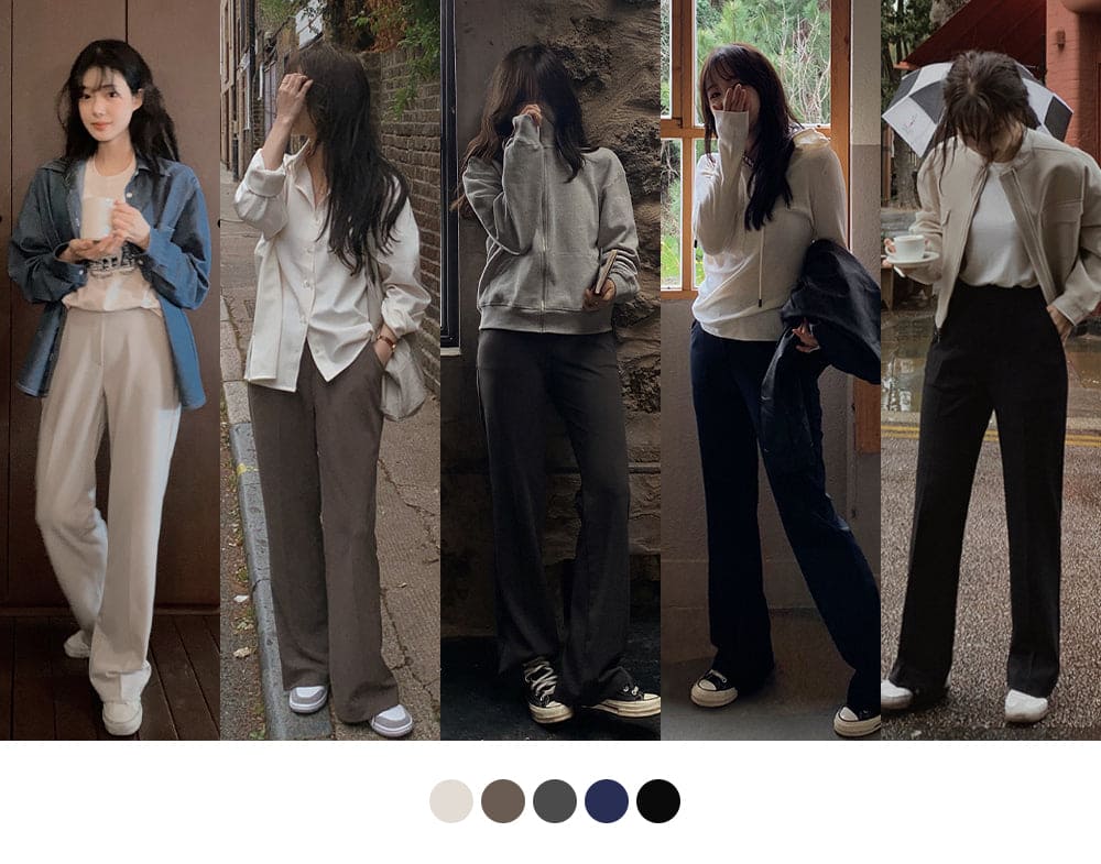 Korean website makes its own Soft Clean flared pants